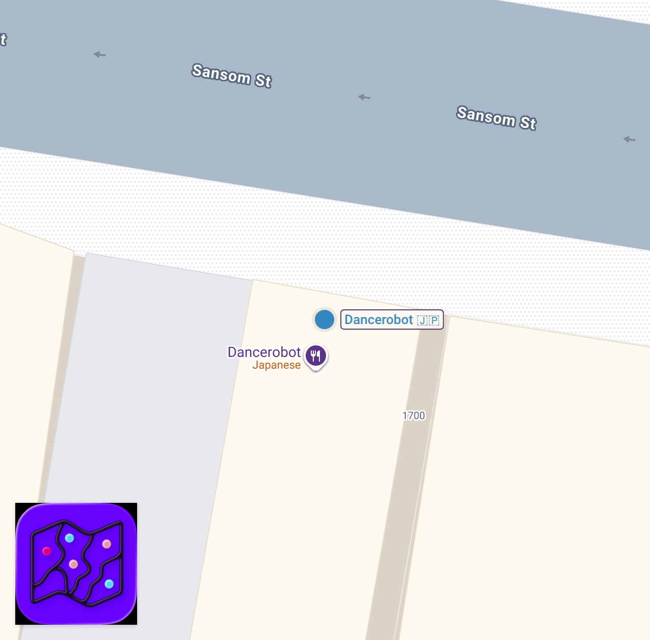 Map of 1 spots from Omurice Has Landed in Philly