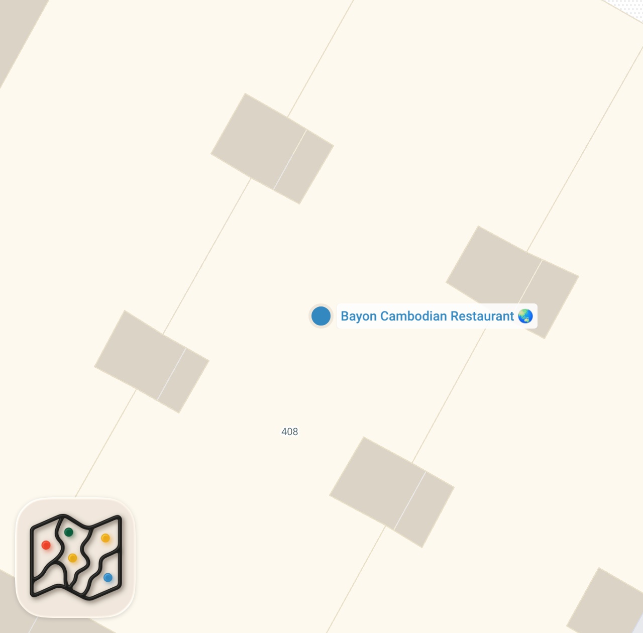 Map preview for Where I go to eat Cambodian food in New York City
