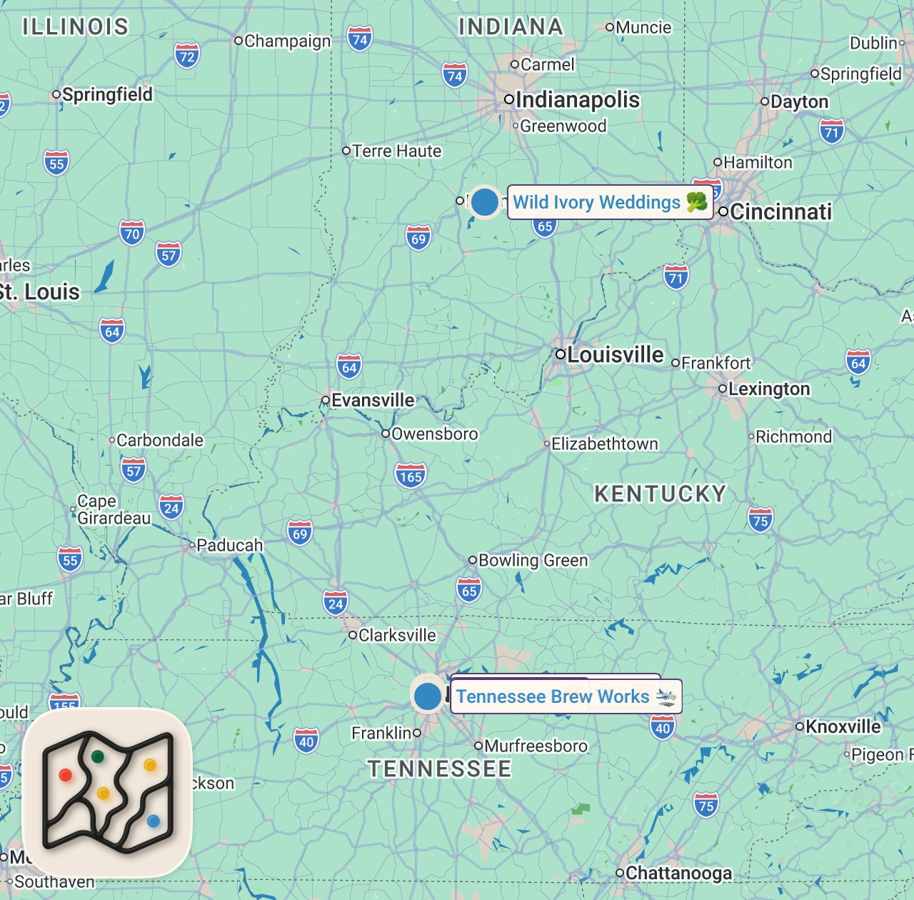 Map preview for Letting Uber Drivers Decide What We Eat For 24 Hours...