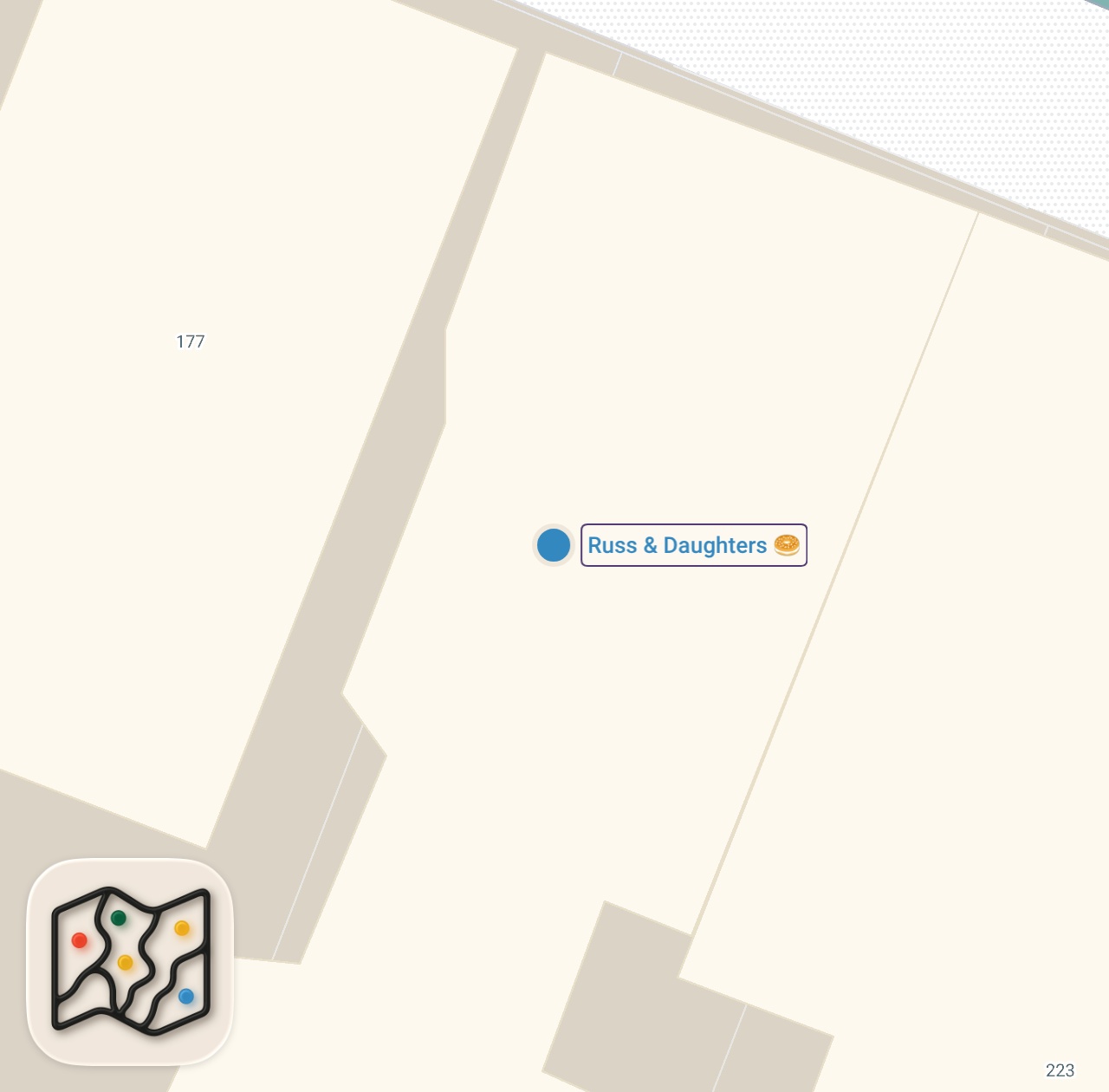 Map of 1 spots from What is Your Your Bagel Order Sofia Bevarly?