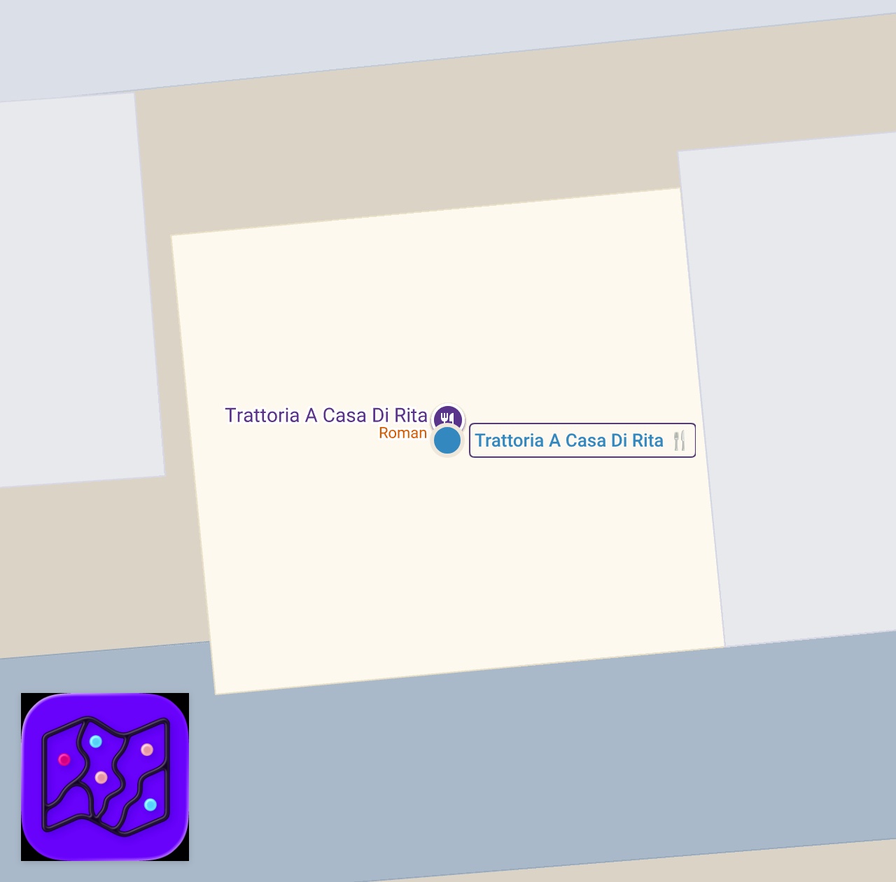 Map of La TRATTORIA più ROMANA di ROMA | Trattoria da Rita | PRATTQUELLO