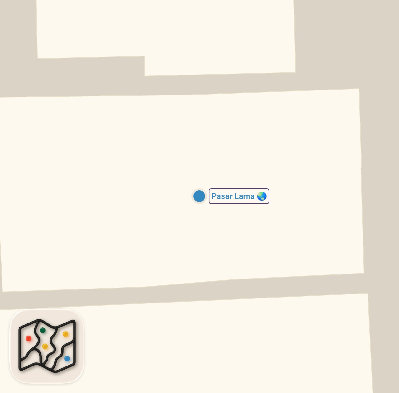 Map preview for INDONESIAN NIGHT STREET FOOD MARKET - Indonesian street food tour in Tangerang, Indonesia