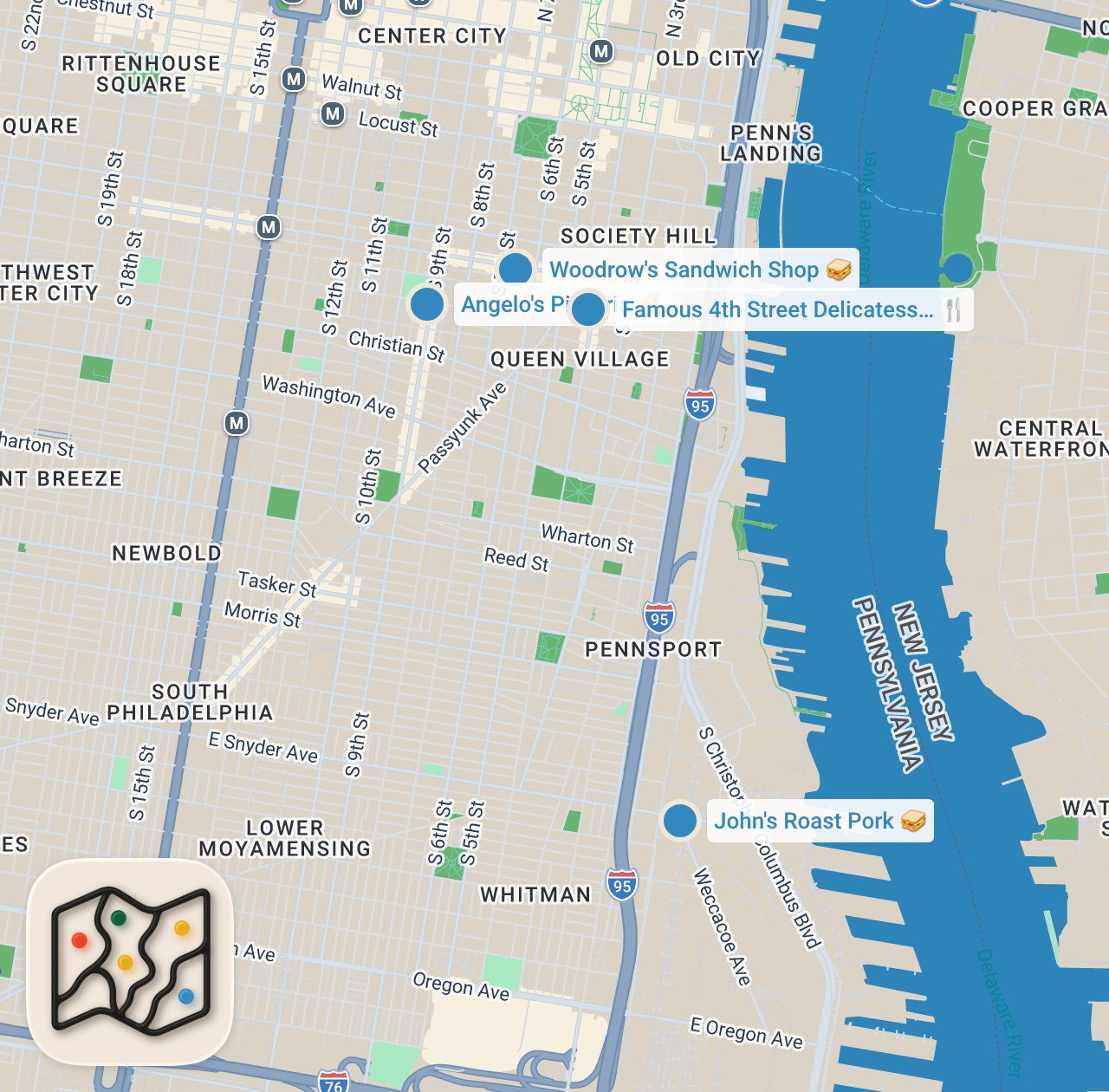 Map preview for Top 6 Philly Cheesesteaks #shorts #cheesesteak #philly