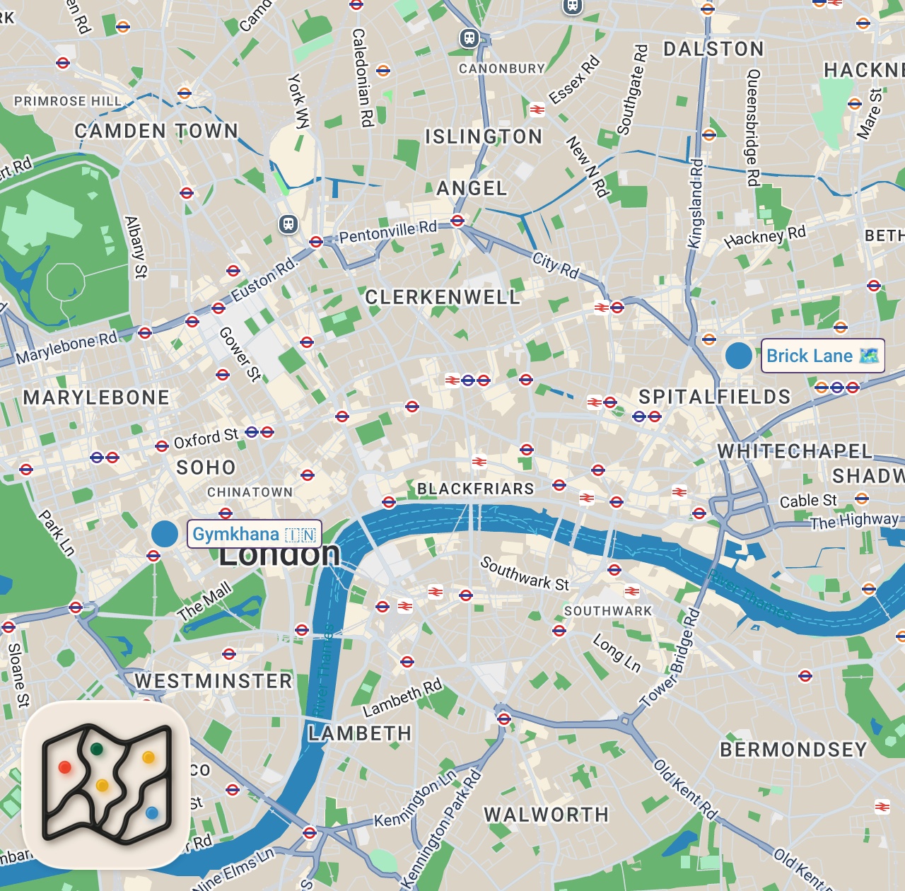 Map of 2 spots from $17 vs $407 Indian Food #food #restaurant