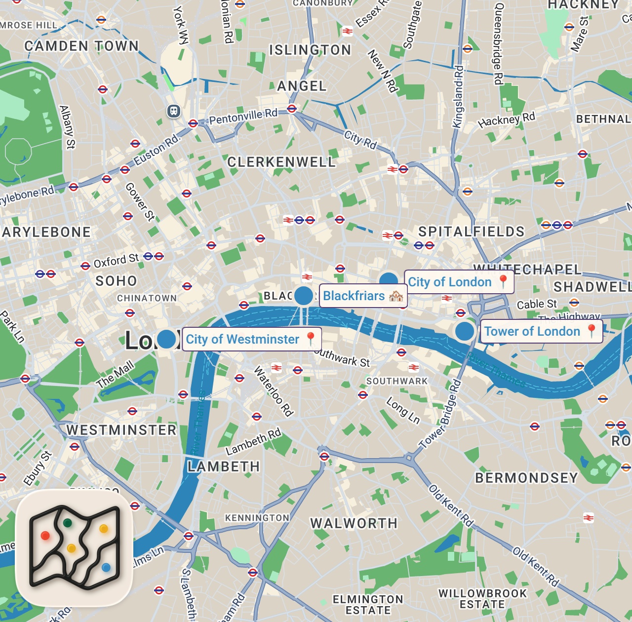 Map preview for London: The Capital of the World 🇬🇧 | Solo Travel Vlog