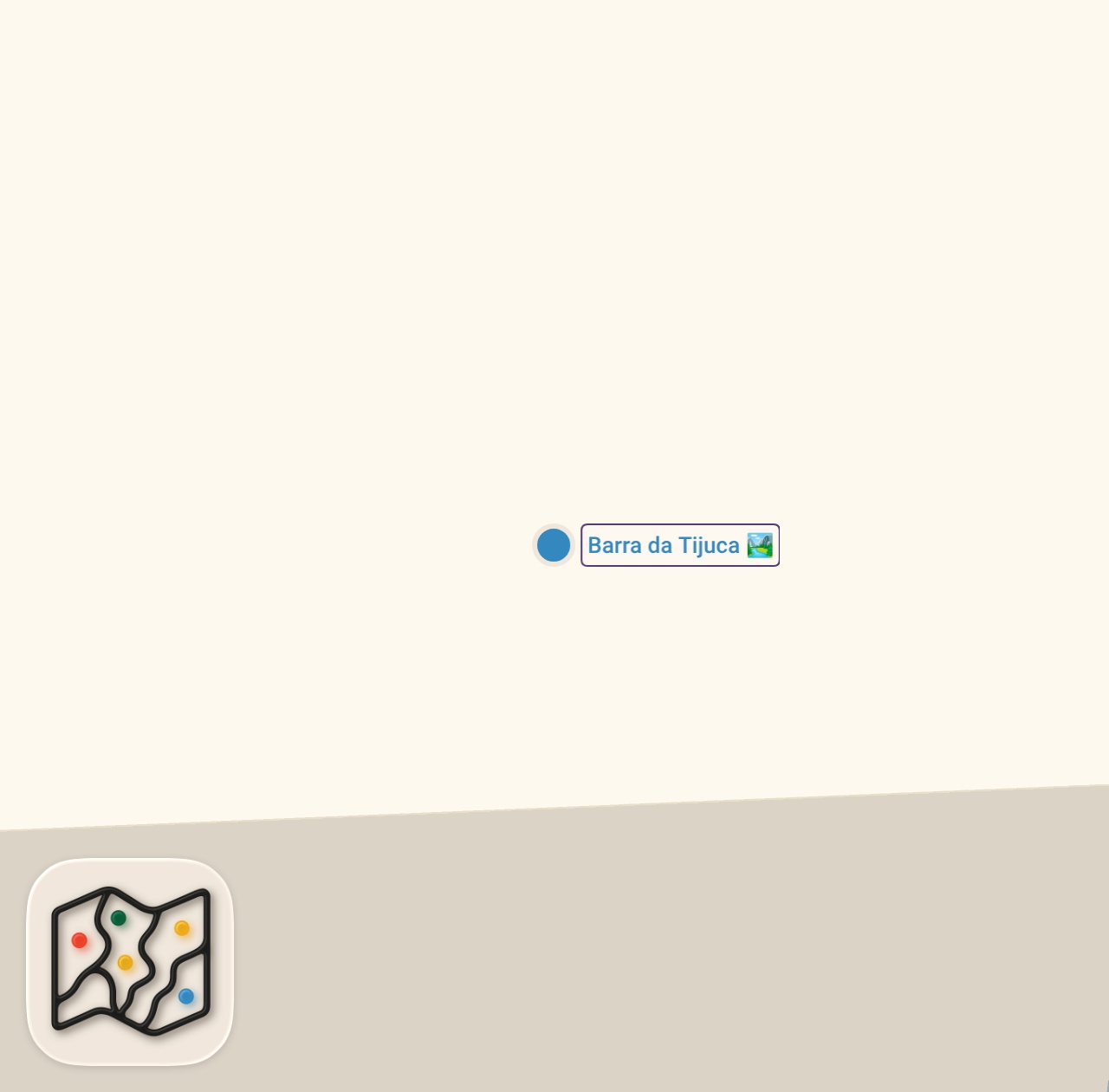 Map of 1 spots from SURFING & BEACH VOLLEYBALL IN COPACABANA | RIO 2016 BRAZIL VLOG