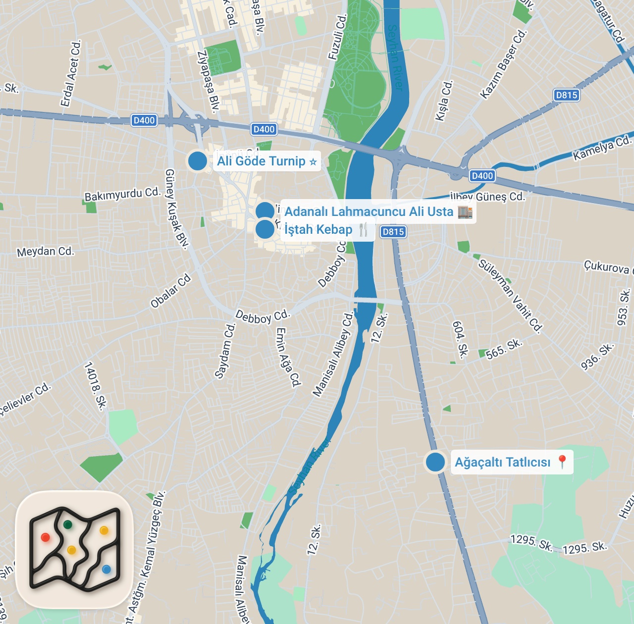 Map preview for Adana’nın Tarihi Mekanları Part-1 Reklam