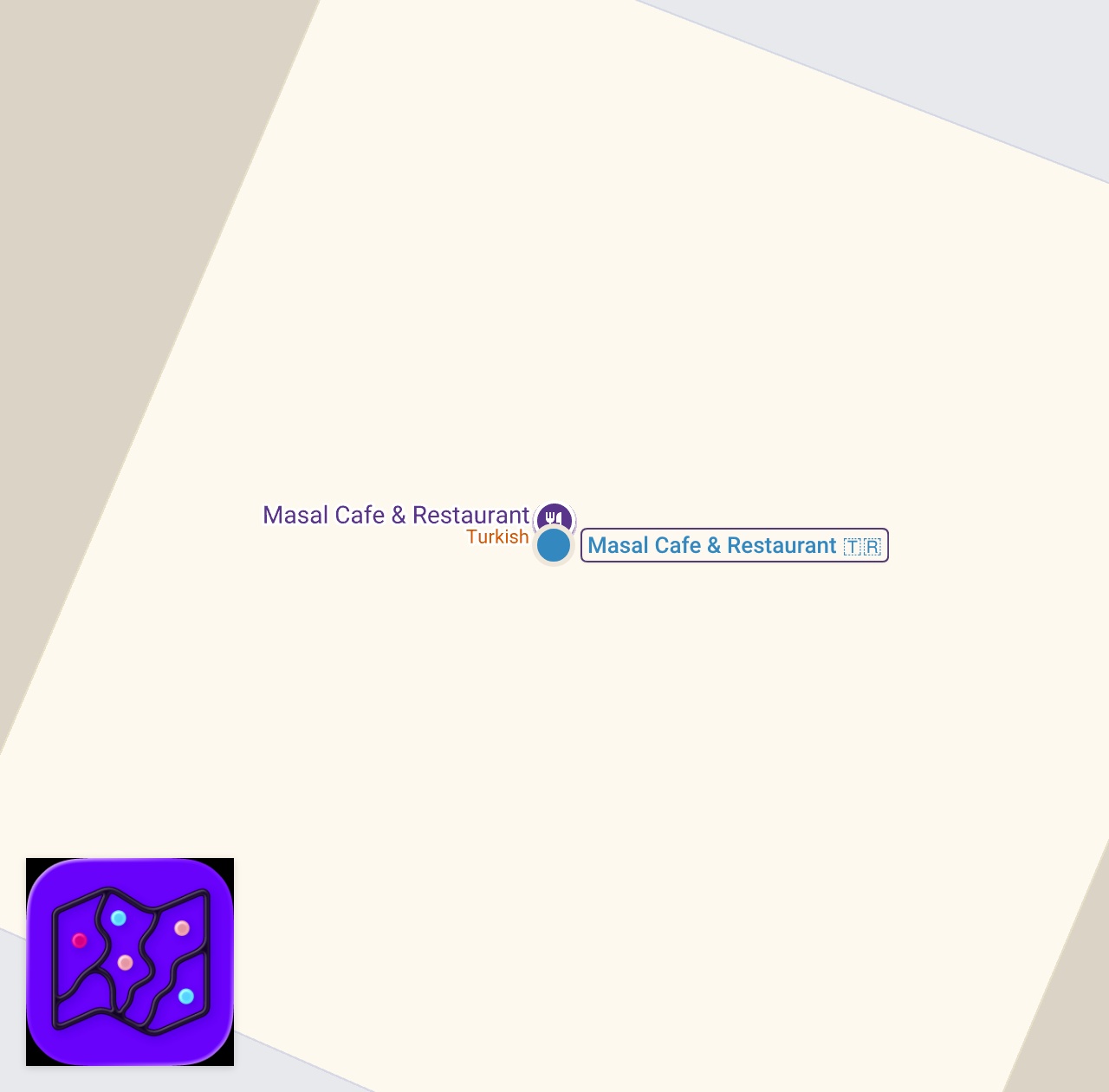 Map of 1 spots from Trying Turkish food for the first time!👀🤯🔥 @masalcafeandrestaurant