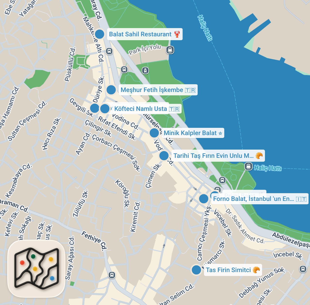 Map preview for BALAT LEZZET REHBERİ - Ayaküstü Lezzetler