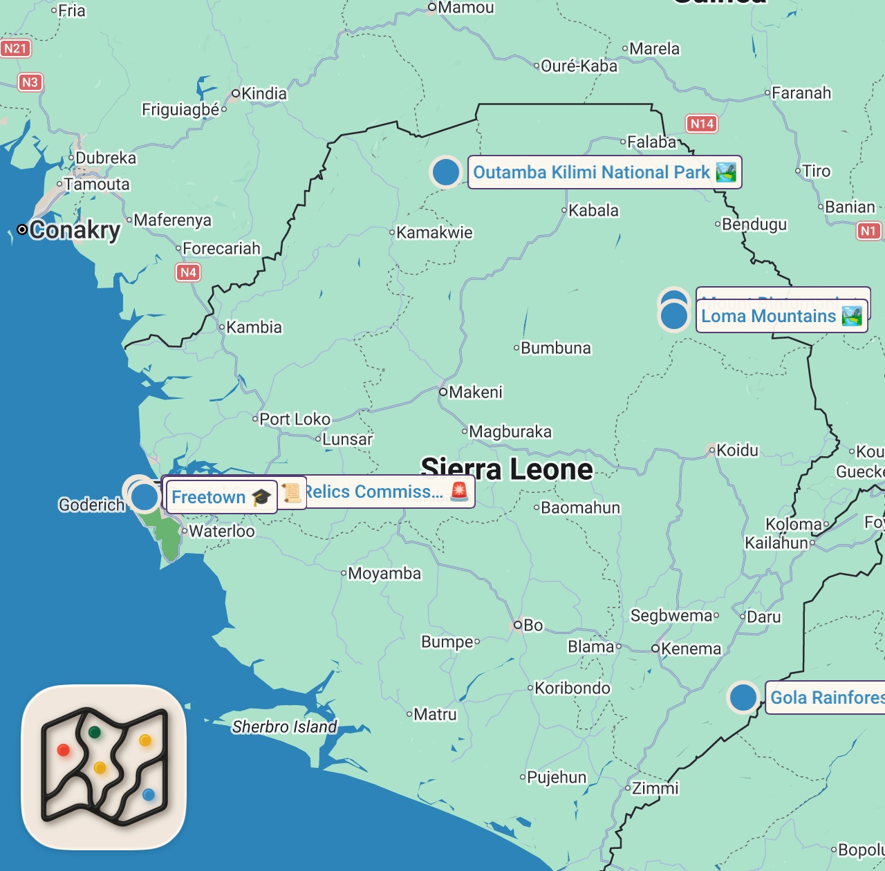 Map preview for Deep Inside Most Dangerous & Largest Slum In Freetown, Sierra Leone 🇸🇱 (the state failed them)
