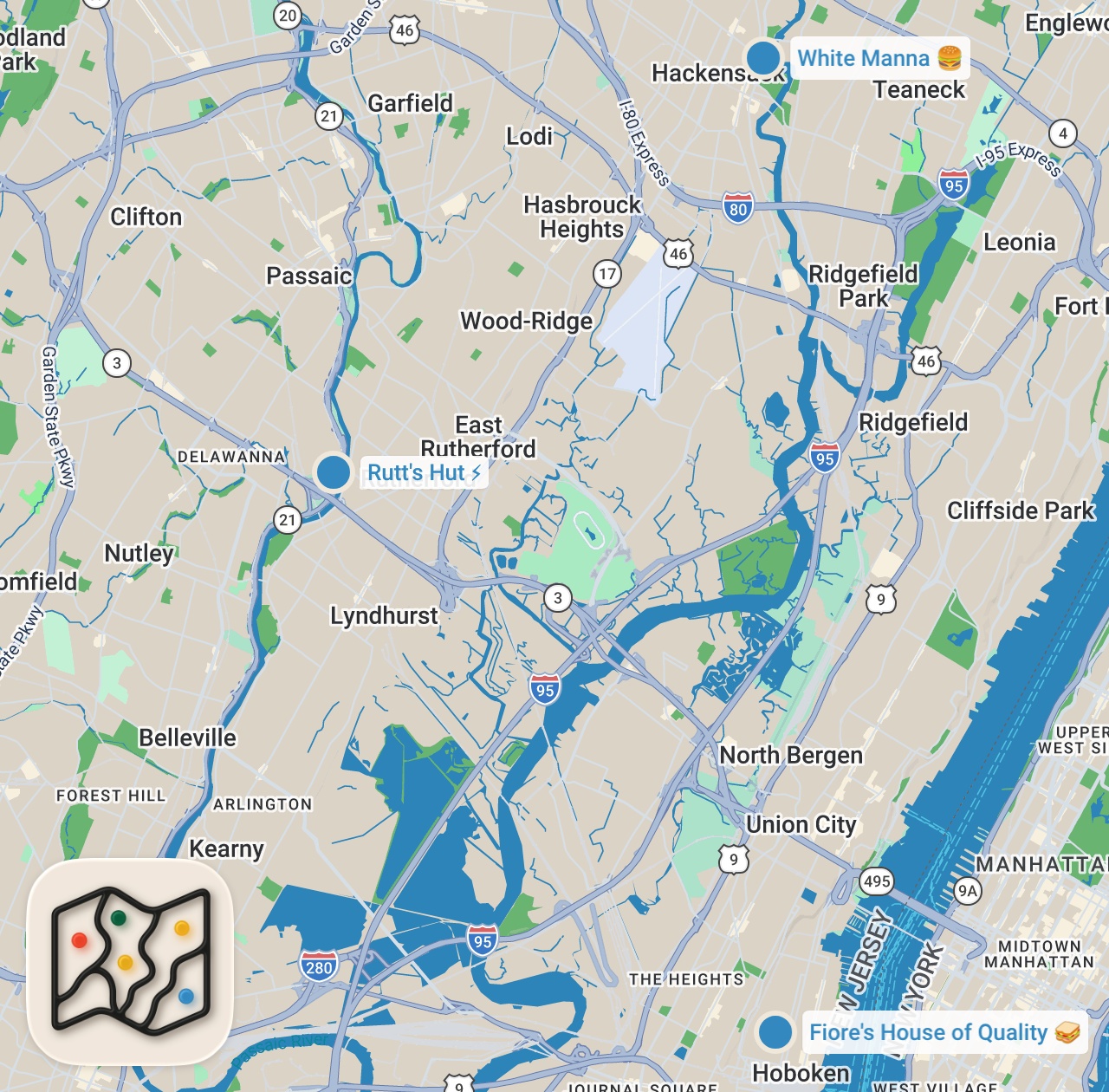Map preview for 5 New Jersey Sandwiches to Eat Before You Die | Condé Nast Traveler
