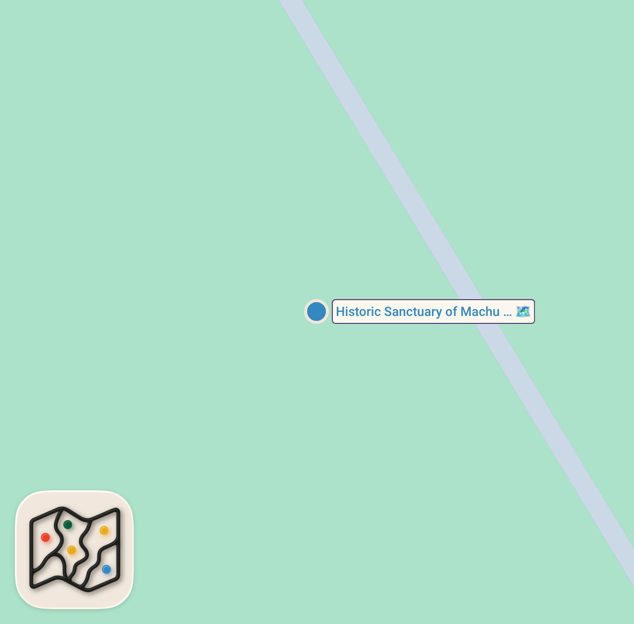 Map of 1 spots from Machu Picchu, Peru |  The Lost City of the Inca