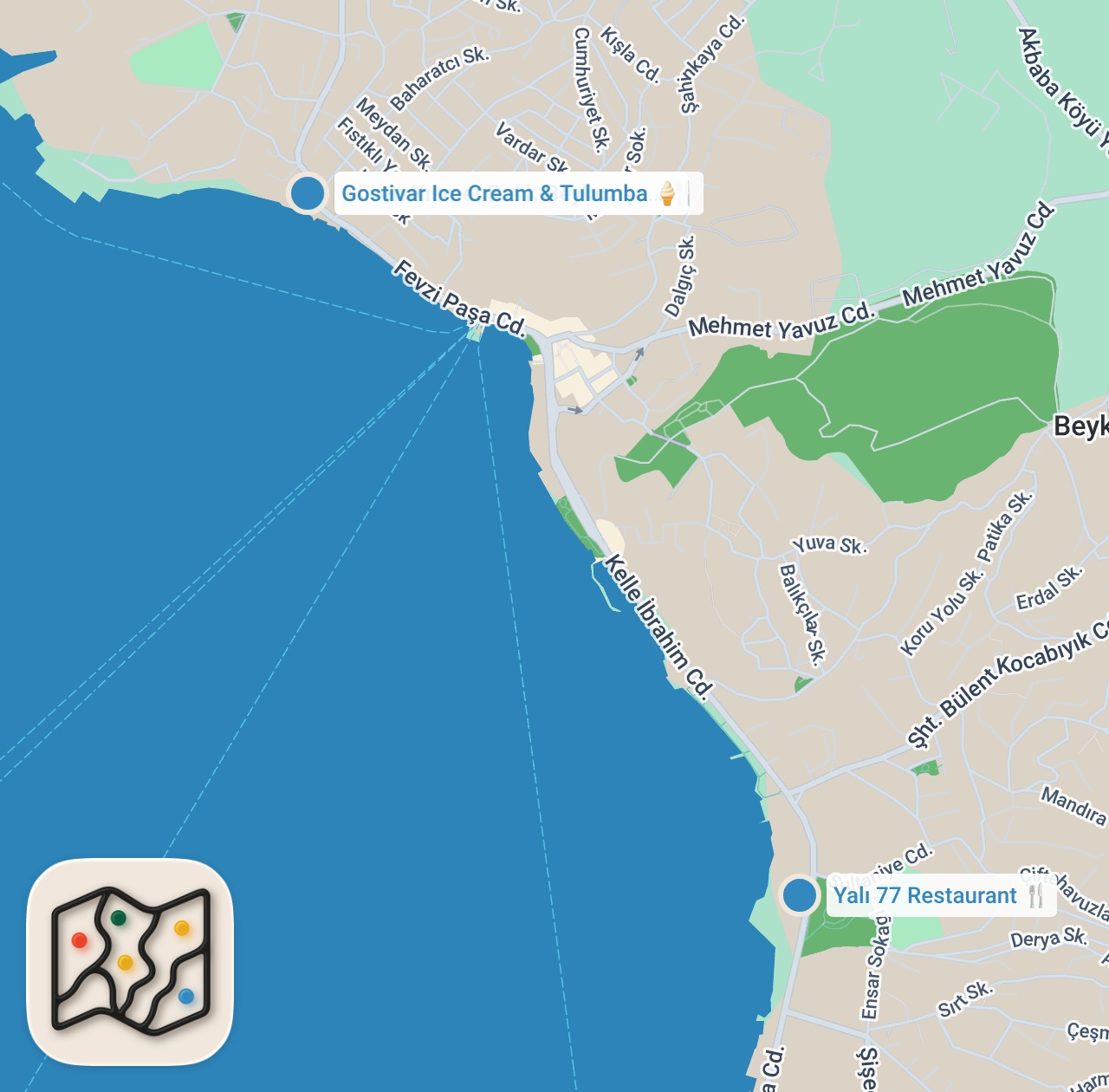 Map preview for BEYKOZ'DA LEZZETLİ BİR GÜN (Hesaplar Senden Bölüm 12) - Ayaküstü Lezzetler