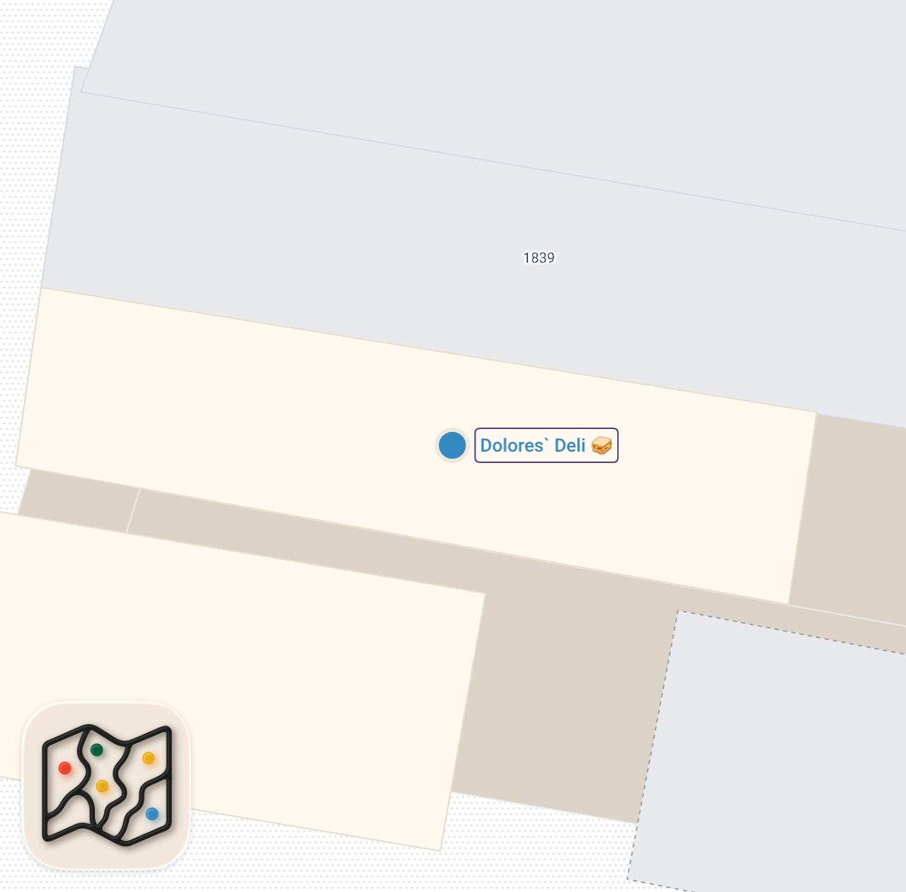 Map of 1 spots from Philly’s best sandwich shop!