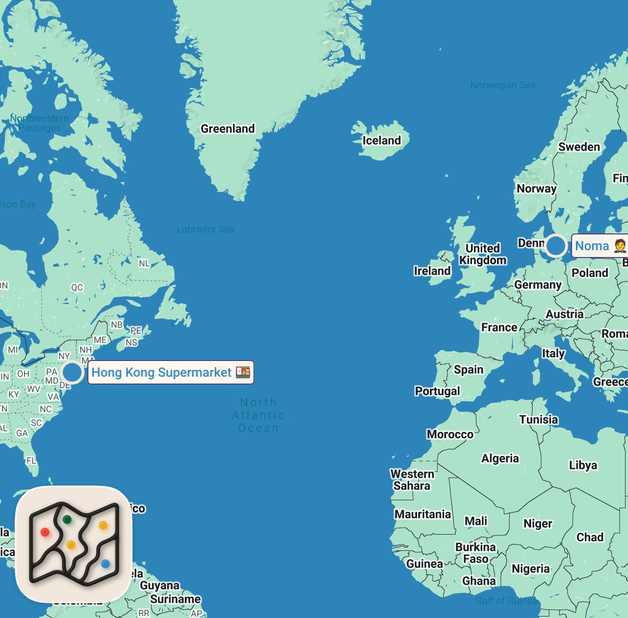Map of 3 spots from Gourmet Meals but the Budget Gets Higher! Which Would You Choose??