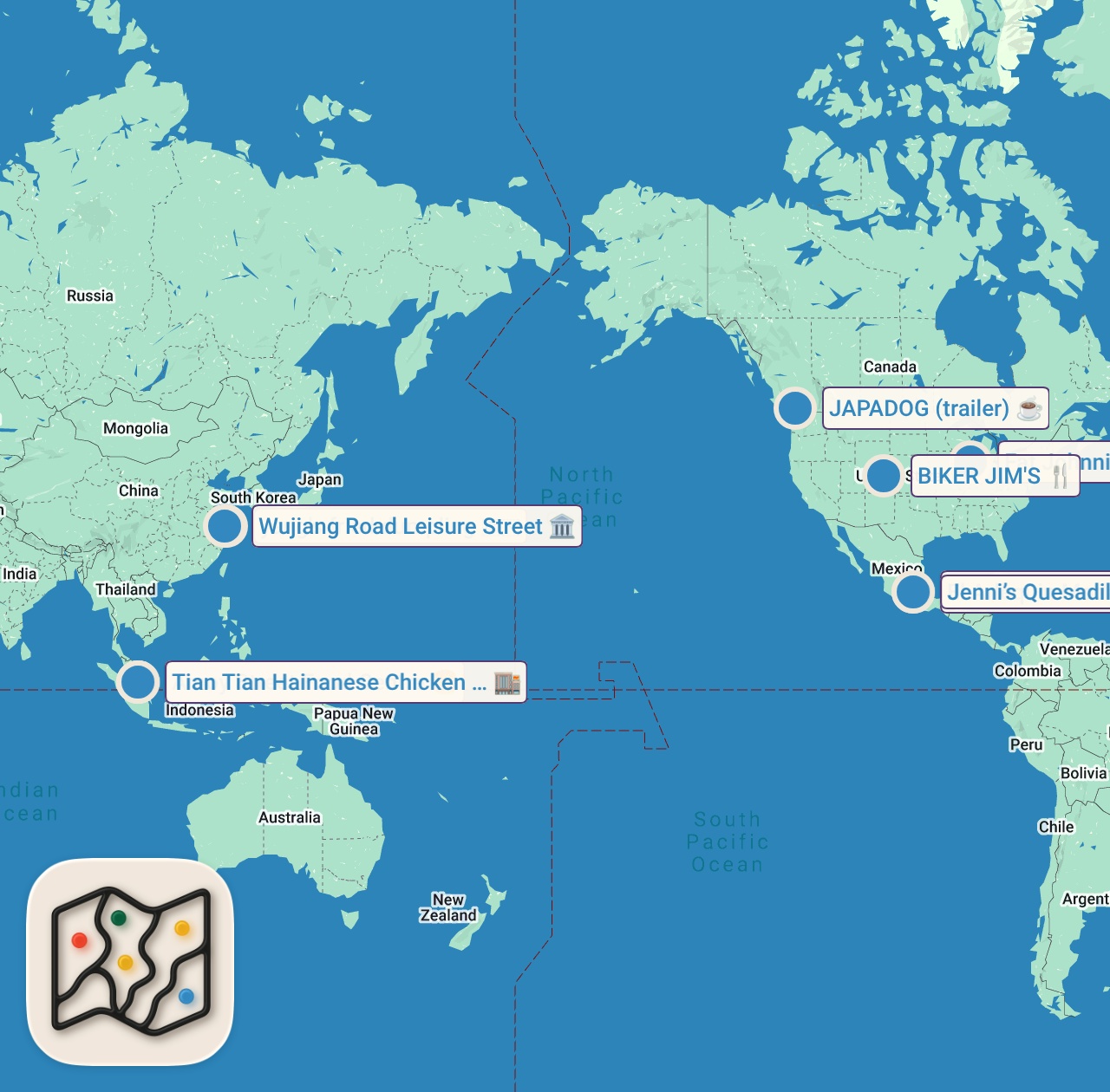 Map preview for Street Food from Around the World | Anthony Bourdain: No Reservations | Travel Channel