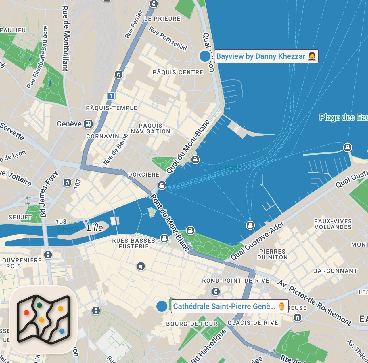 Map preview for Top 8 BEST Local Foods & ALL YOU CAN EAT Buffets in Geneva Switzerland!