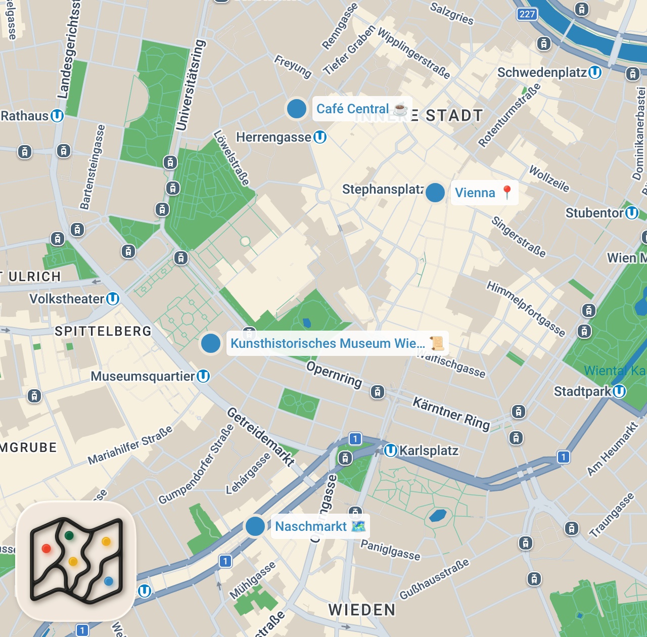 Map preview for Vienna in 48 Hours | What to Eat and Do in This Dreamy Austrian City