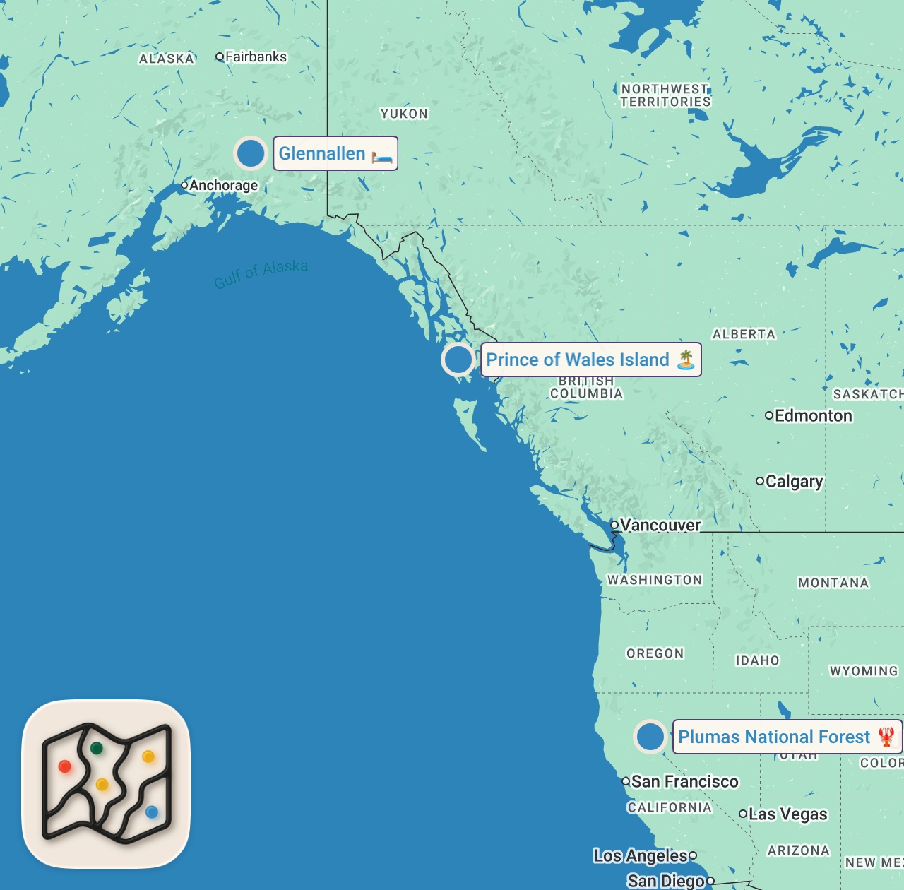 Map preview for Most Dangerous Bigfoot Encounters | Travel Channel