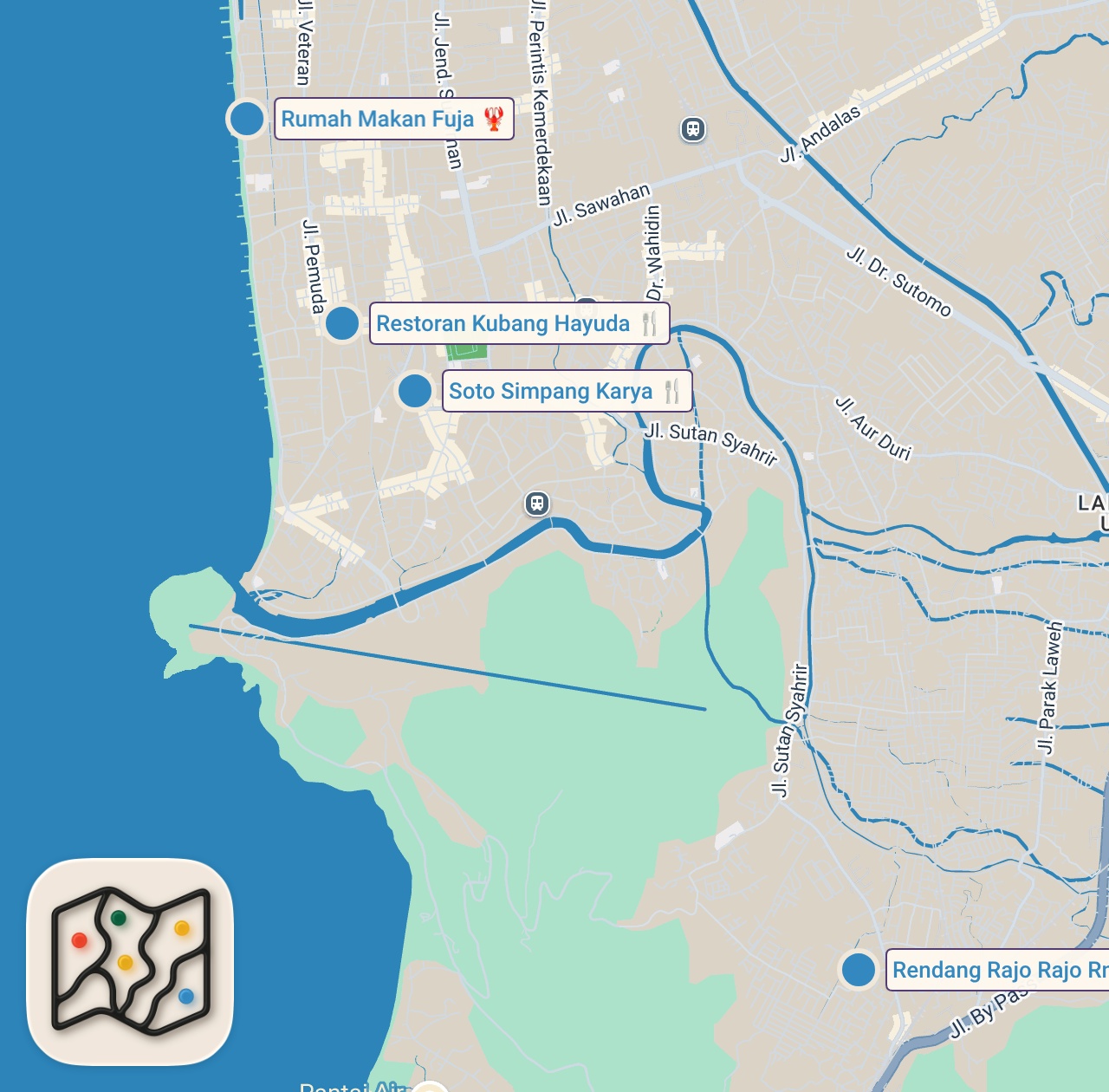 Map preview for Is this the BEST dish in the WORLD? Indonesian Street Food in PADANG, Indonesia
