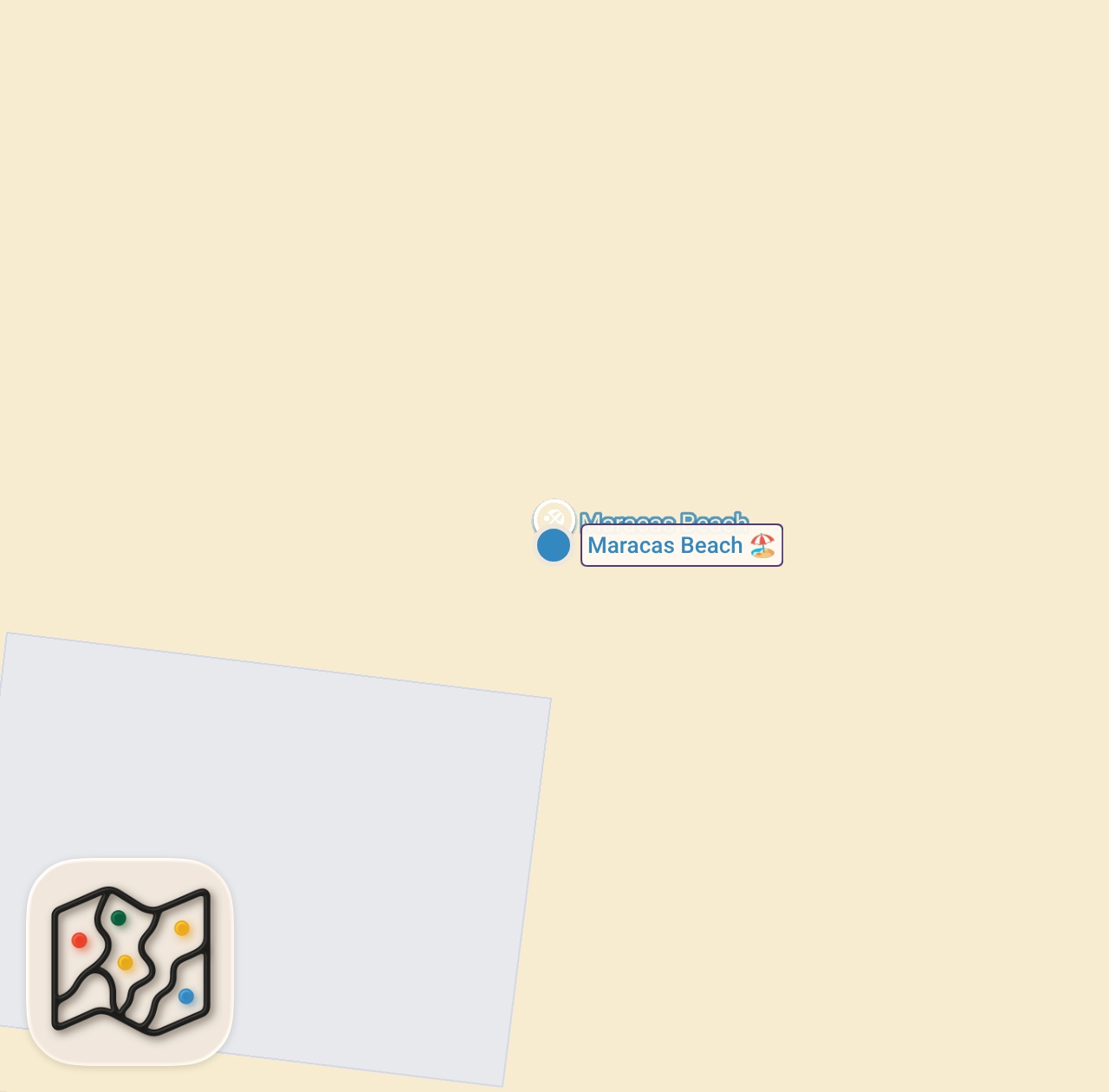 Map of 1 spots from Bake and Shark!! #1 FAST FOOD in Trinidad and Tobago - Maracas Bay!!