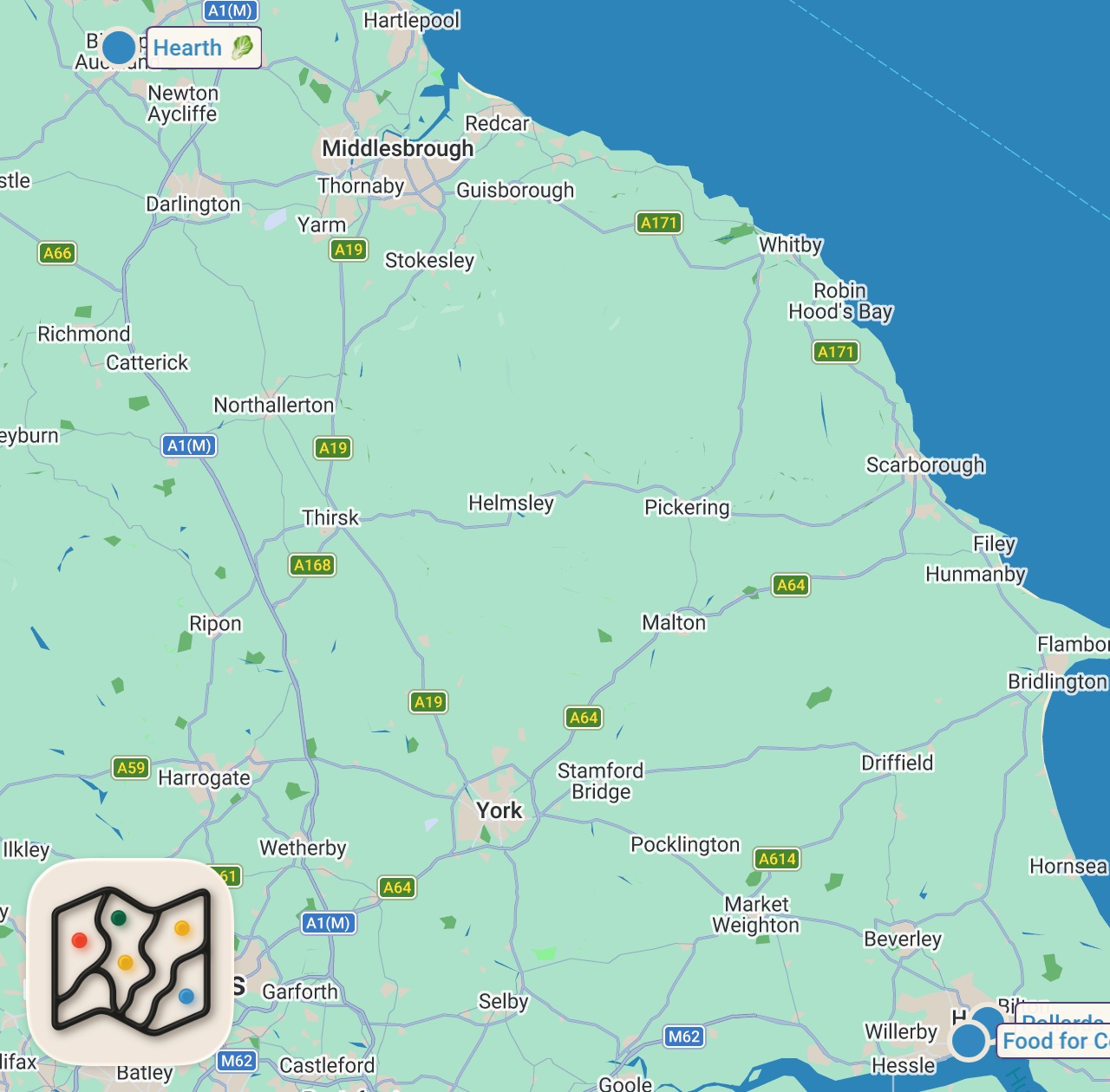 Map of 3 spots from Hull’s food scene SHOCKED me to my core
