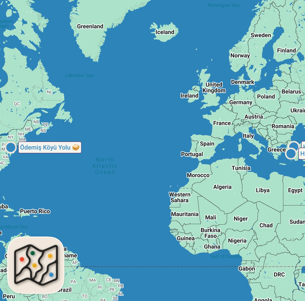 Map preview for DAYAK MI YEDİK? TOST MU? 😊