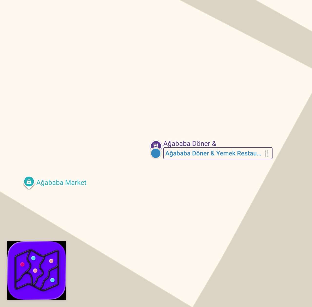 Map of 1 spots from İstanbul’da iyi dinlendirilmiş eti ve başarılı marinasyonuyla öne çıkan lezzetli bir döner deneyimi.