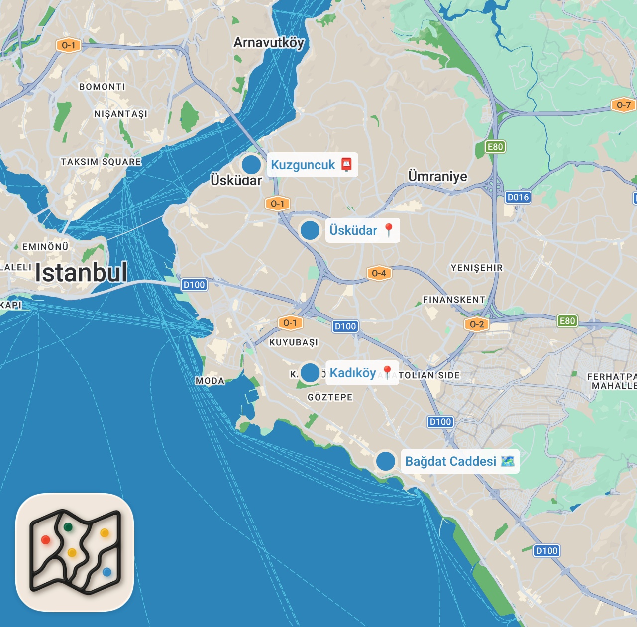 Map preview for Why You Need to Visit the Asian Side of Istanbul (Underrated!)