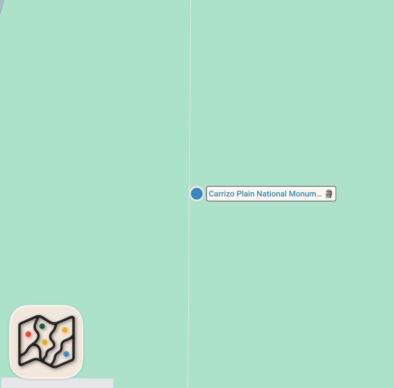 Map of 1 spots from CALIFORNIA MOTORCYCLE  ADVENTURE! | (WILDFLOWER SUPER BLOOM)