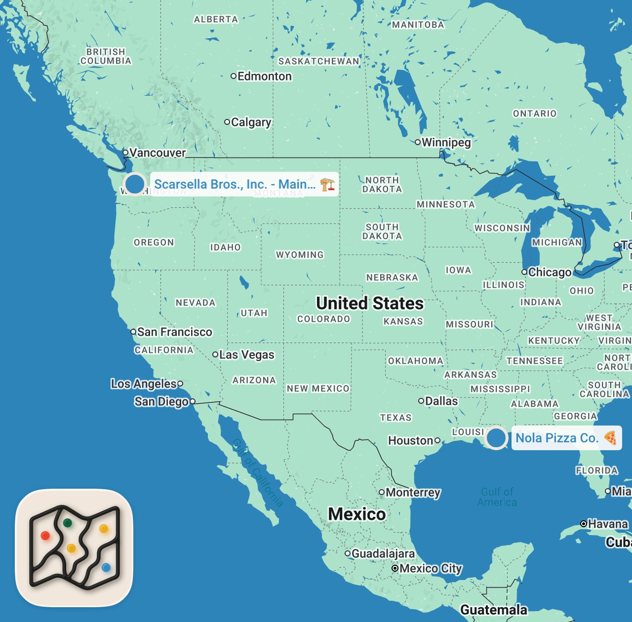 Map preview for cheesiest pizza ever! #pizza
