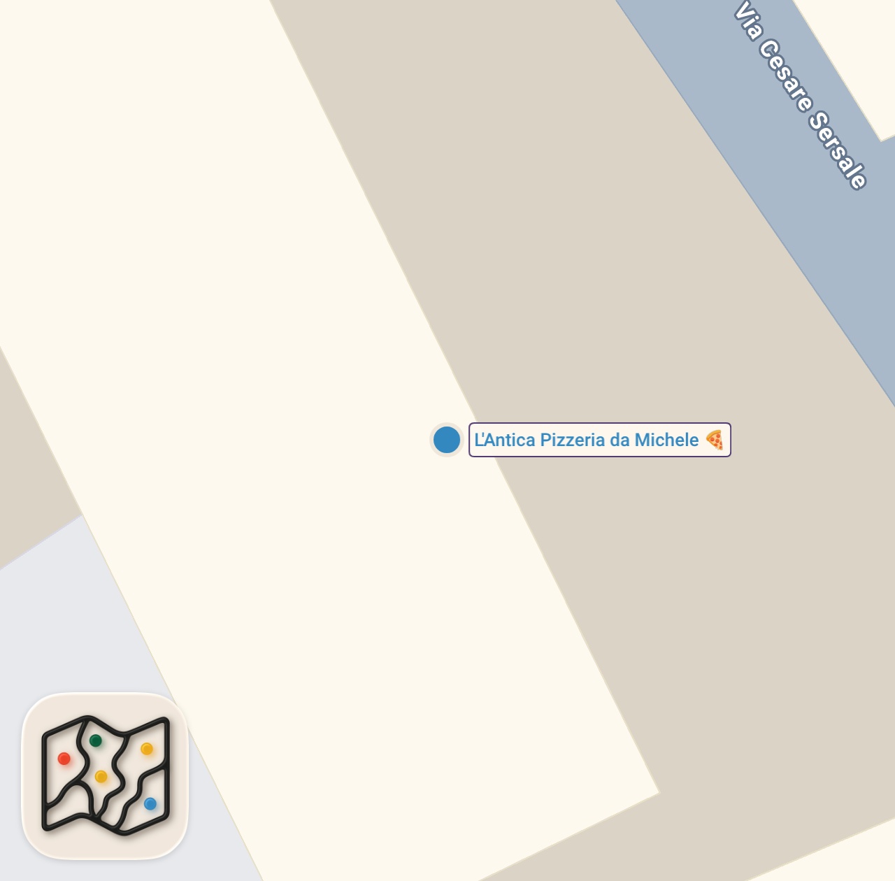 Map of 1 spots from Trying the most famous pizza in Italy
