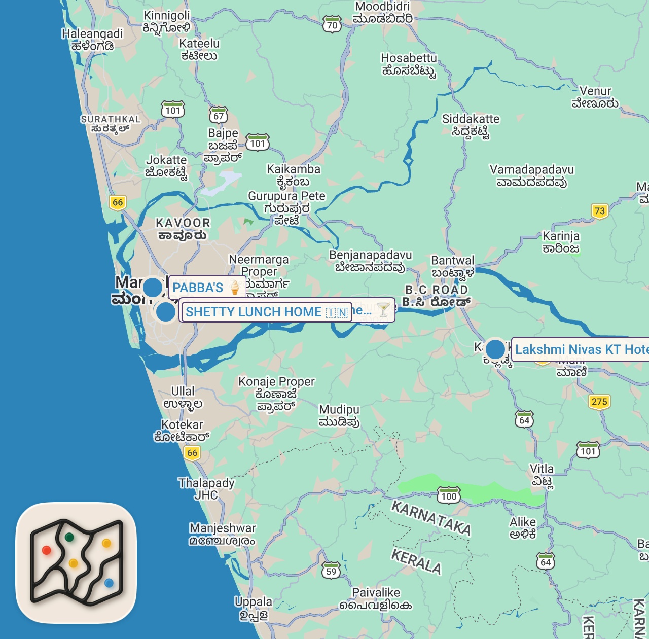 Map of 5 spots from Extreme BUTTER CHICKEN!! 🇮🇳 Best Indian Food You Have to Try! (Original Ghee Roast)