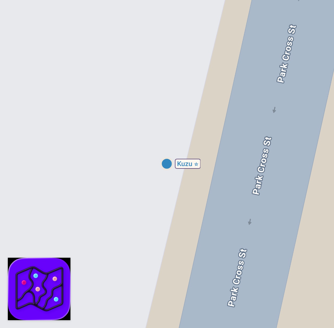 Map of 1 spots from Kuzu