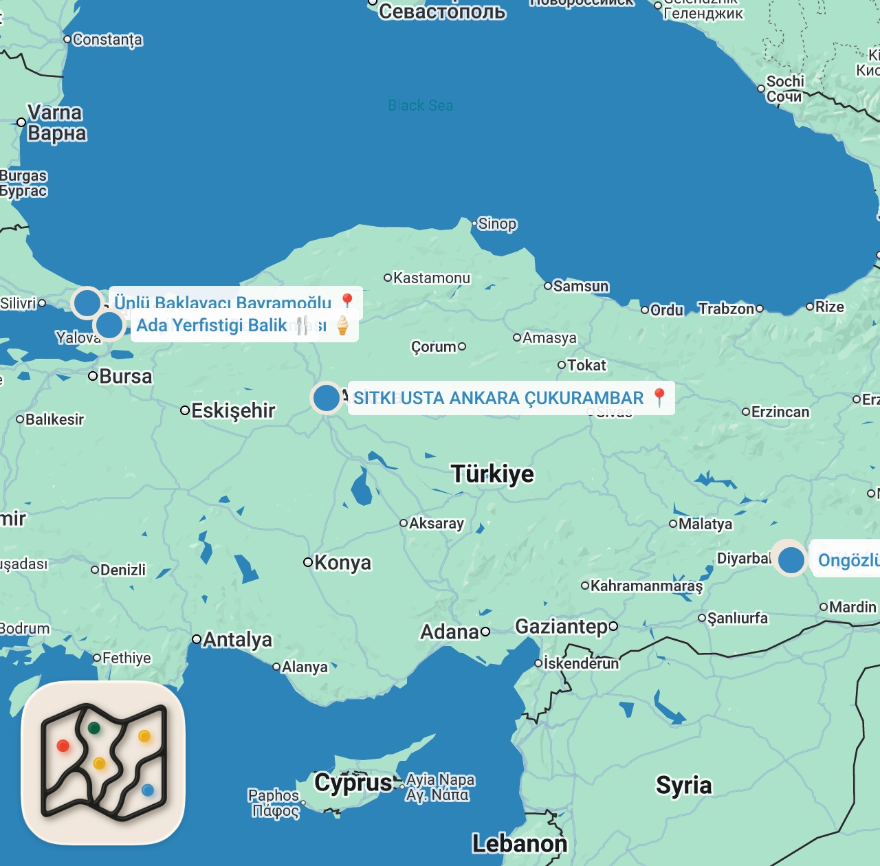 Map preview for DİYARBAKIR’DA GECE NE YENİR!!! DİYARBAKIRA VEDA!!!