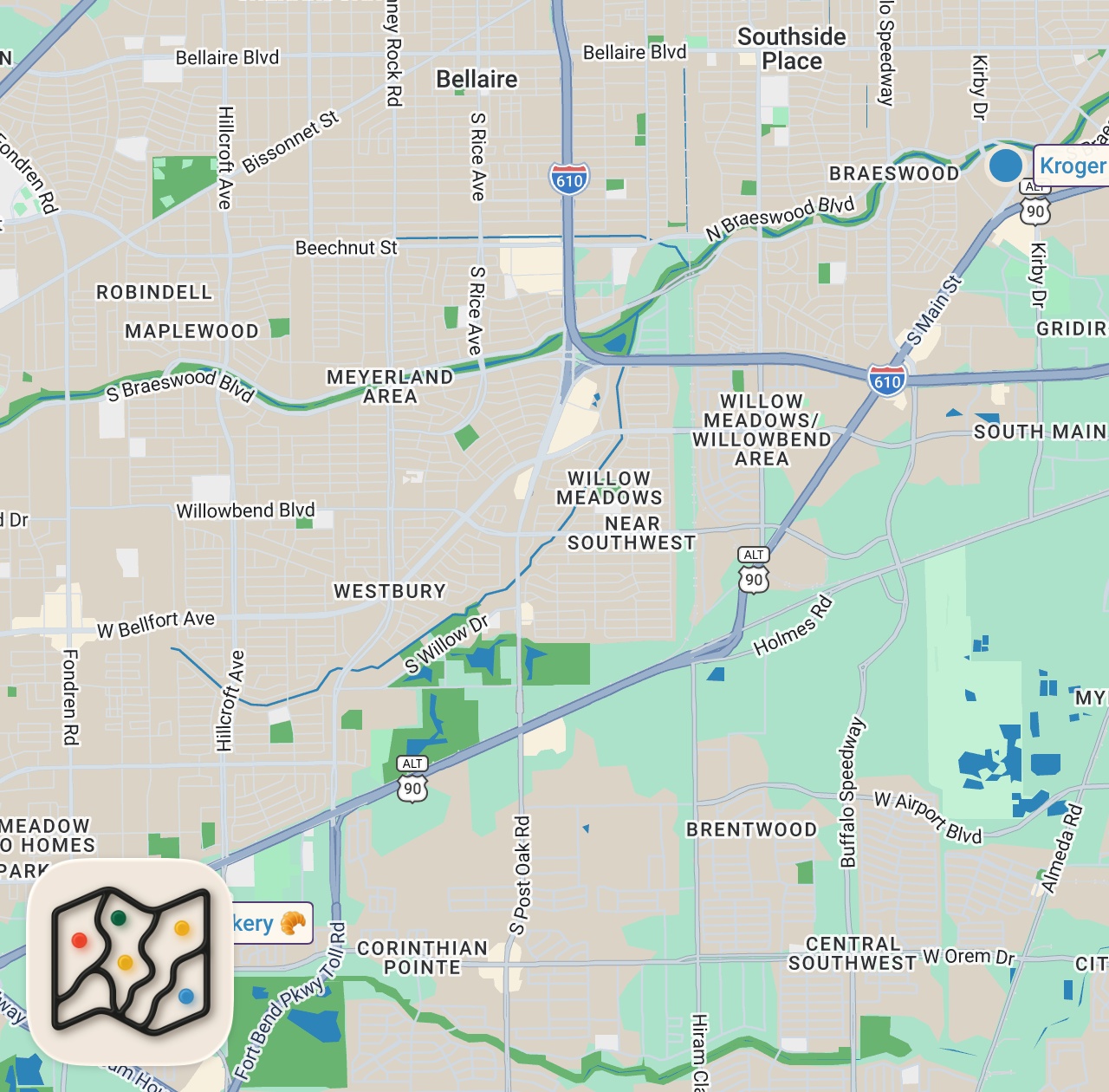Map of 2 spots from I asked Hood Asian Grandma to Cook Soul Food! SHE YELLED AT ME
