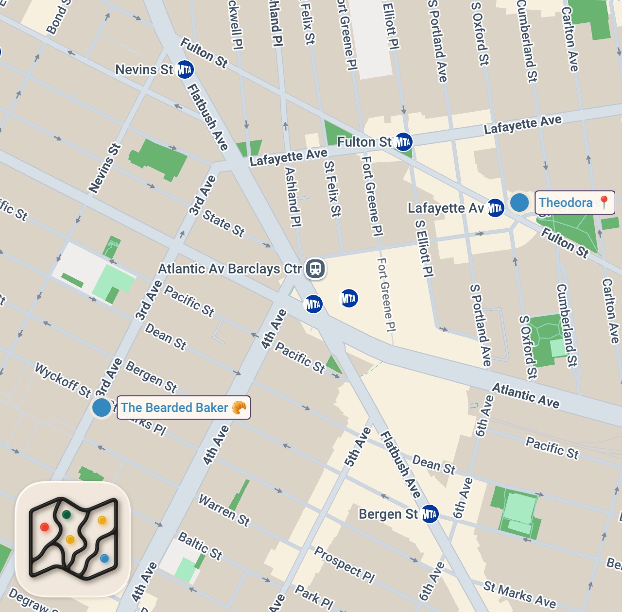 Map preview for Brooklyn's Hottest Reservation Is at Theodora — Mise En Place