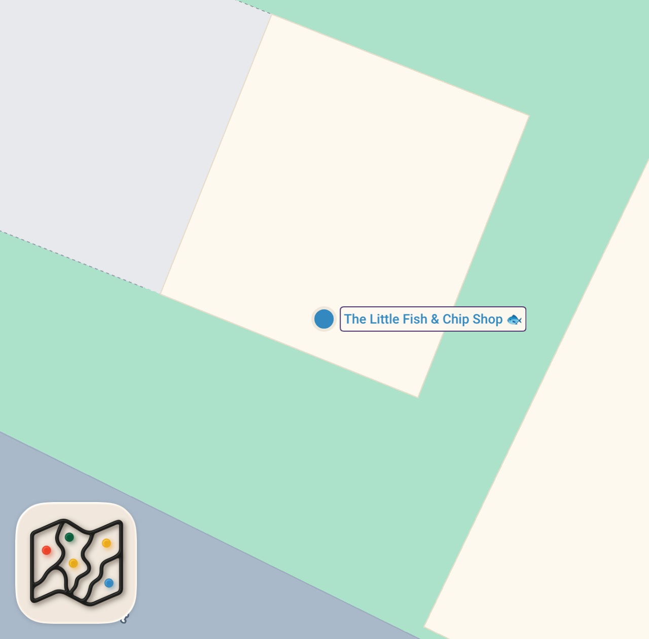 Map of 1 spots from The BEST Fish & Chips & Best Mushy Peas I Have EVER Had?