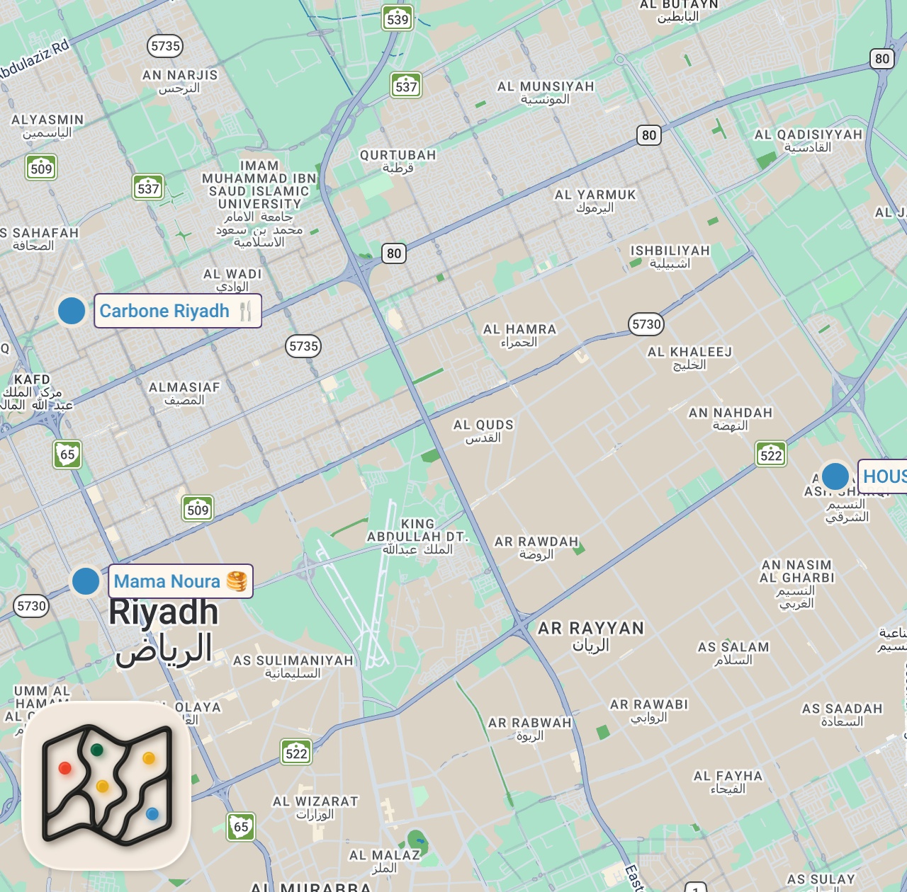 Map of 3 spots from They Serve 1000’s a Day!! BIGGEST SHAWARMA - Middle Eastern Food!!