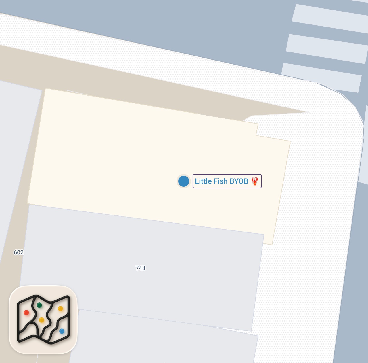 Map preview for My Favorite Bite in All of Philly | Scallop Toast @ Little Fish