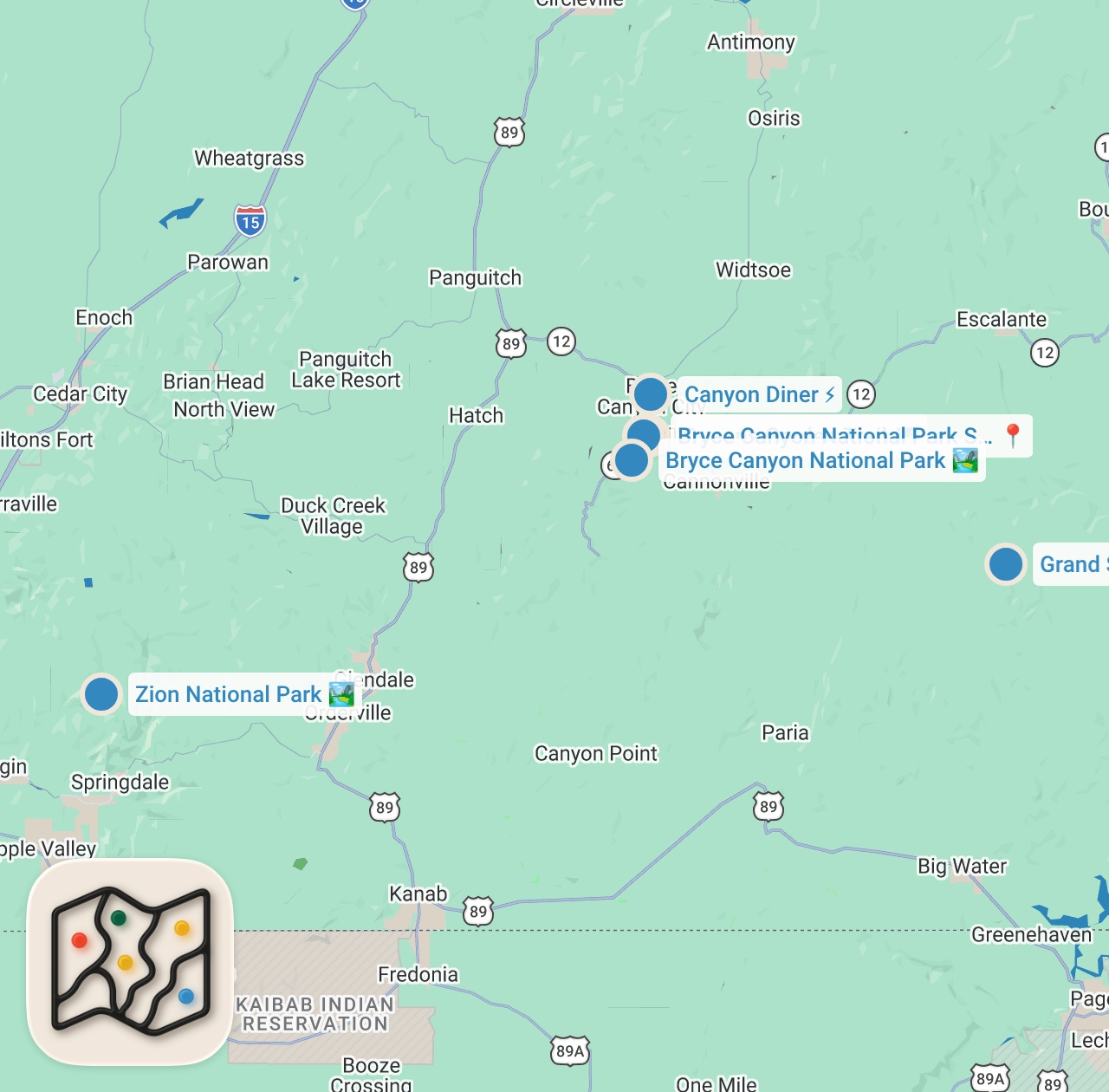 Map preview for HOW WE POST A VIDEO EVERY 4 DAYS and MANAGE a SHOP from our VAN (full-time traveling artists)