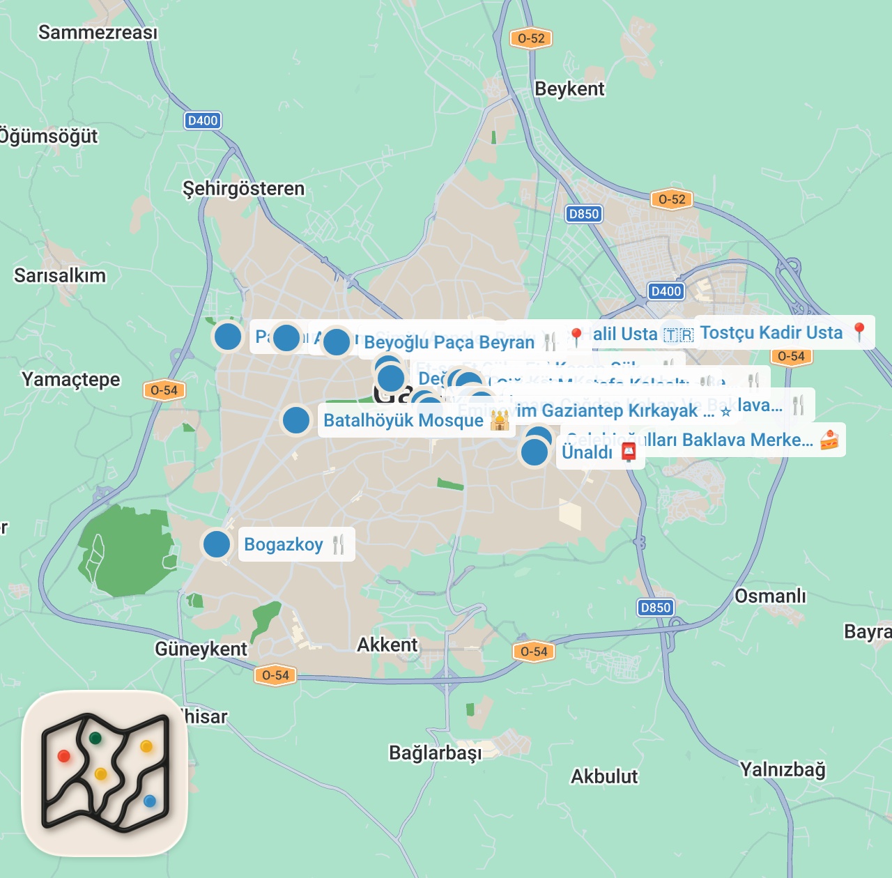 Map preview for GAZİANTEP FESTİVALİN’DE NELER YENİR!!! DÜNYALARI YEDİM