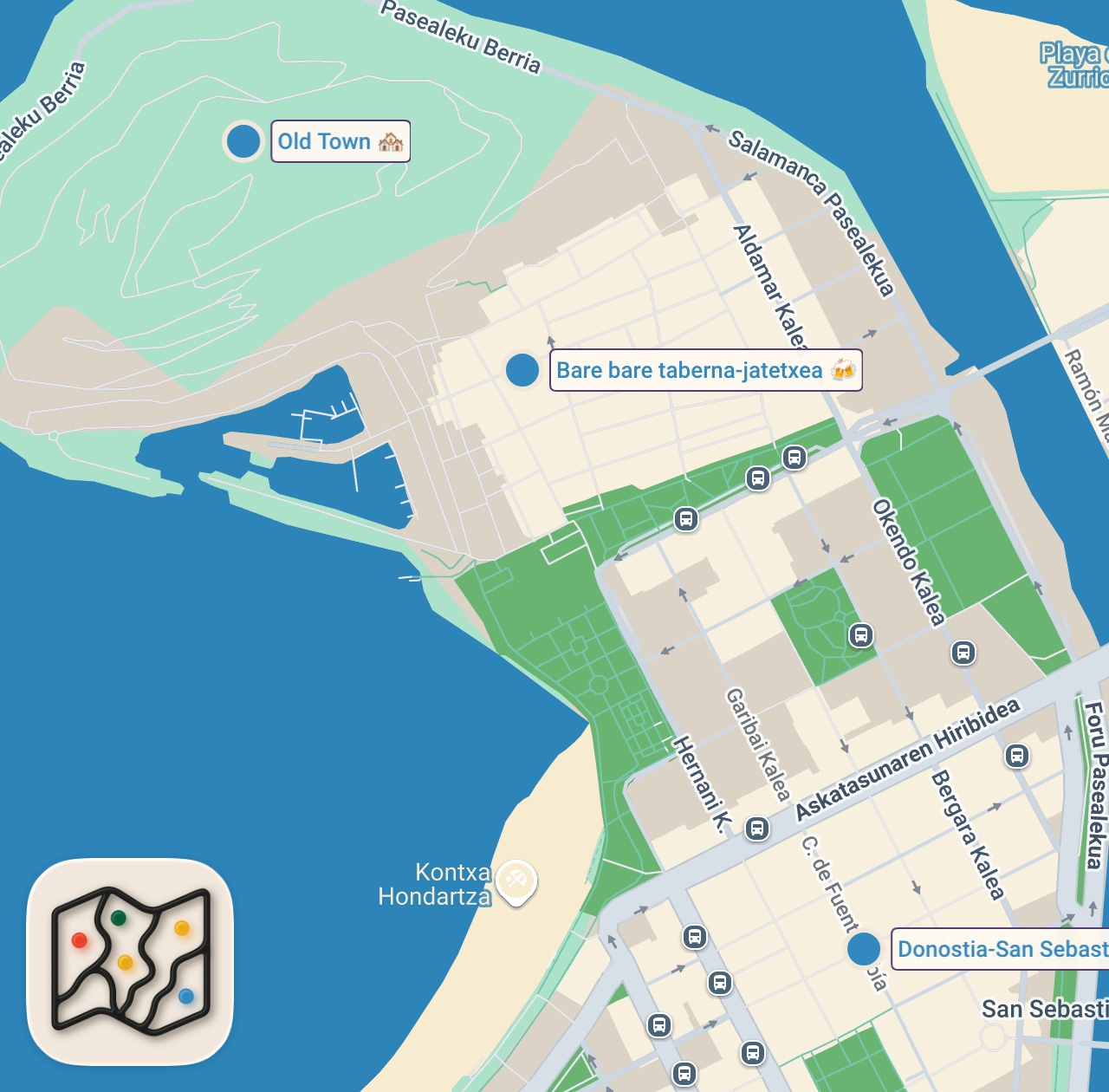 Map preview for Das BESTE Grill-Restaurant der Welt! Lucki Maurer testet das "Asador Etxebarri" (1 Michelin-Stern)
