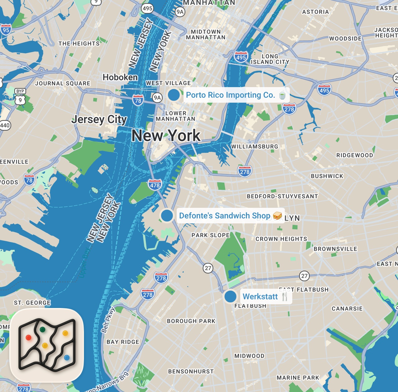 Map preview for Burger Expert George Motz's Favorite NYC Meals (That Aren't Burgers) — Chef's Day Off