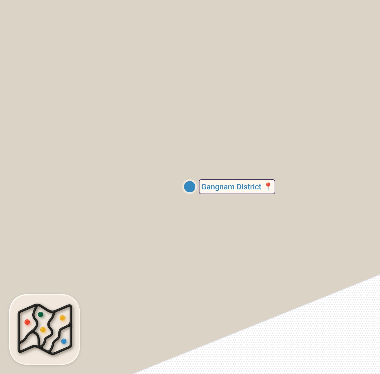 Map of 1 spots from BEST KOREAN BBQ IN SEOUL | GANGNAM SOUTH KOREA