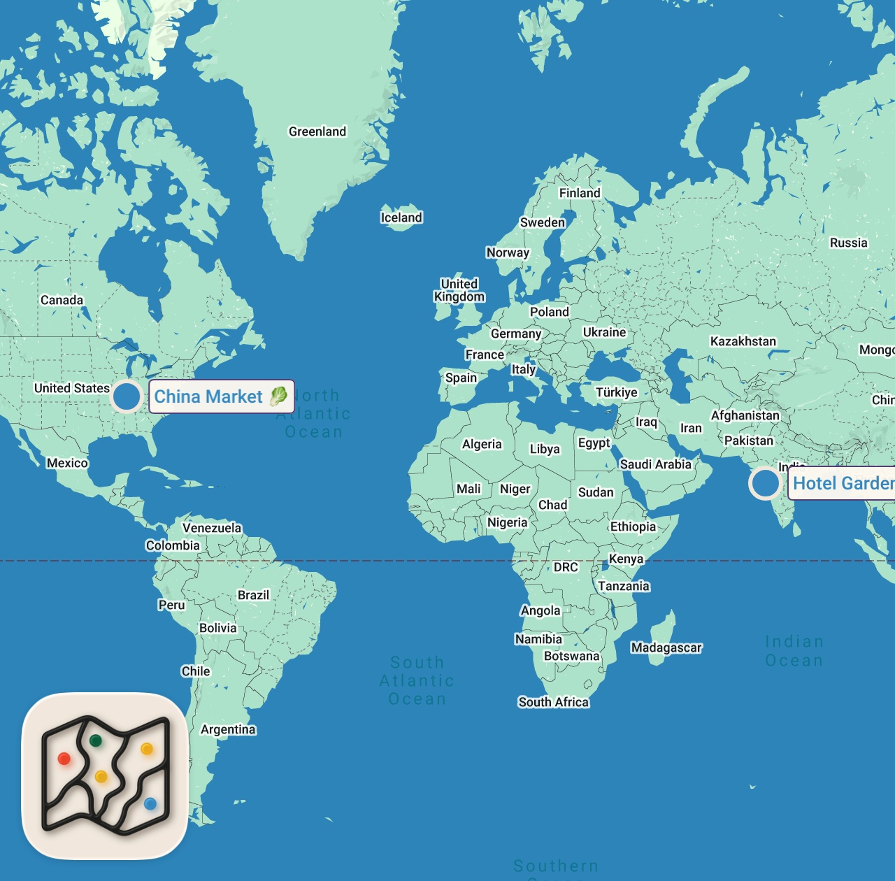 Map of 2 spots from Day 2: Inside Yemen (extreme travel) - How Dangerous Is It To Be A Tourist In Seiyun? 🇾🇪