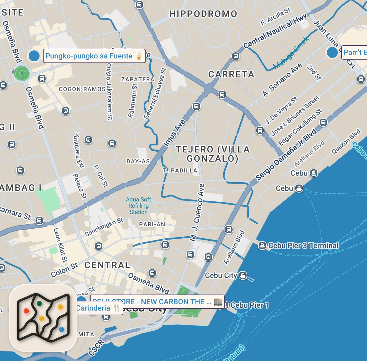 Map preview for Cebu's Wildest Street Foods Left Me Speechless 🇵🇭