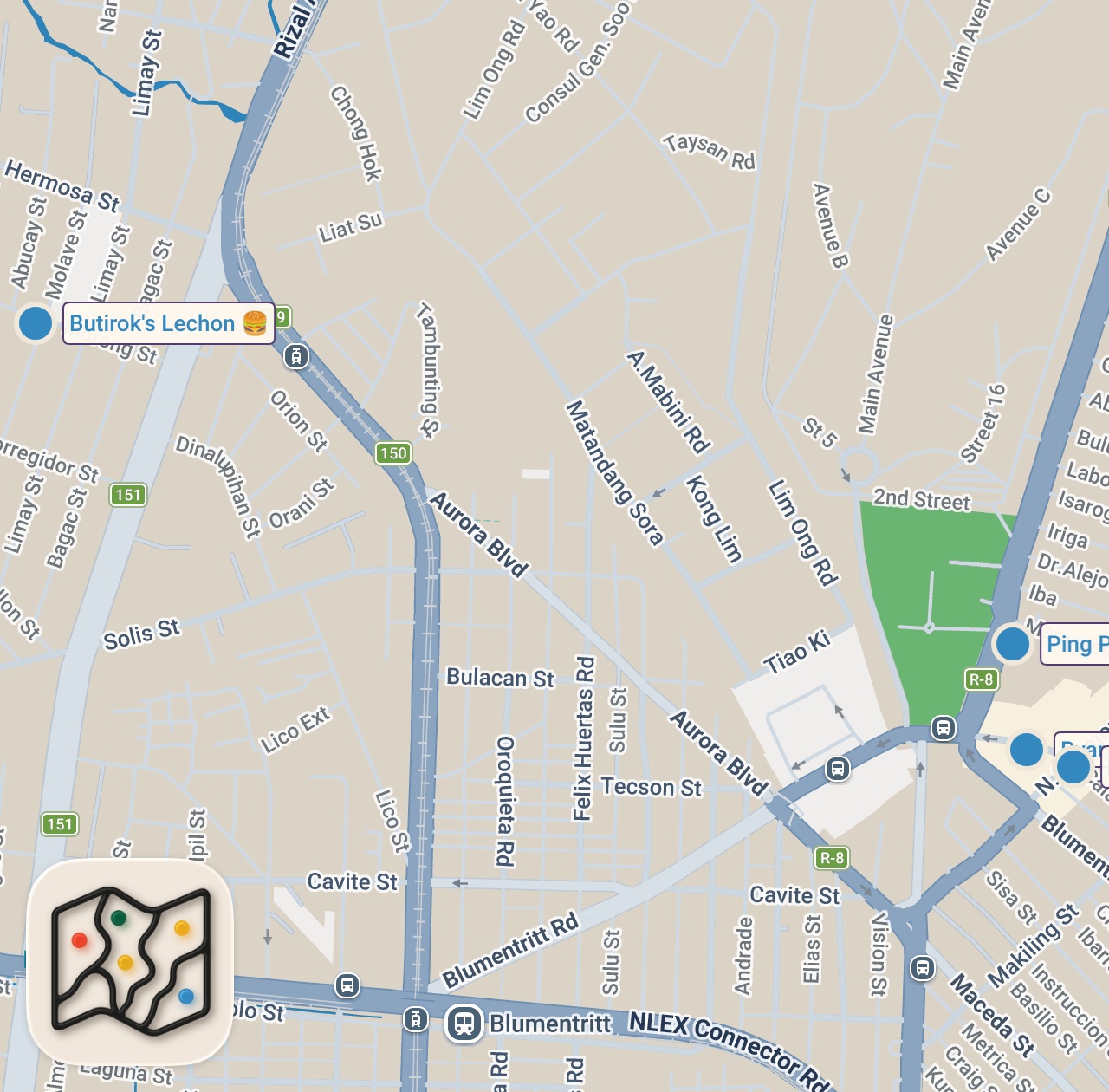 Map preview for I Only Ate Lechon for 24 Hours in Manila 🇵🇭