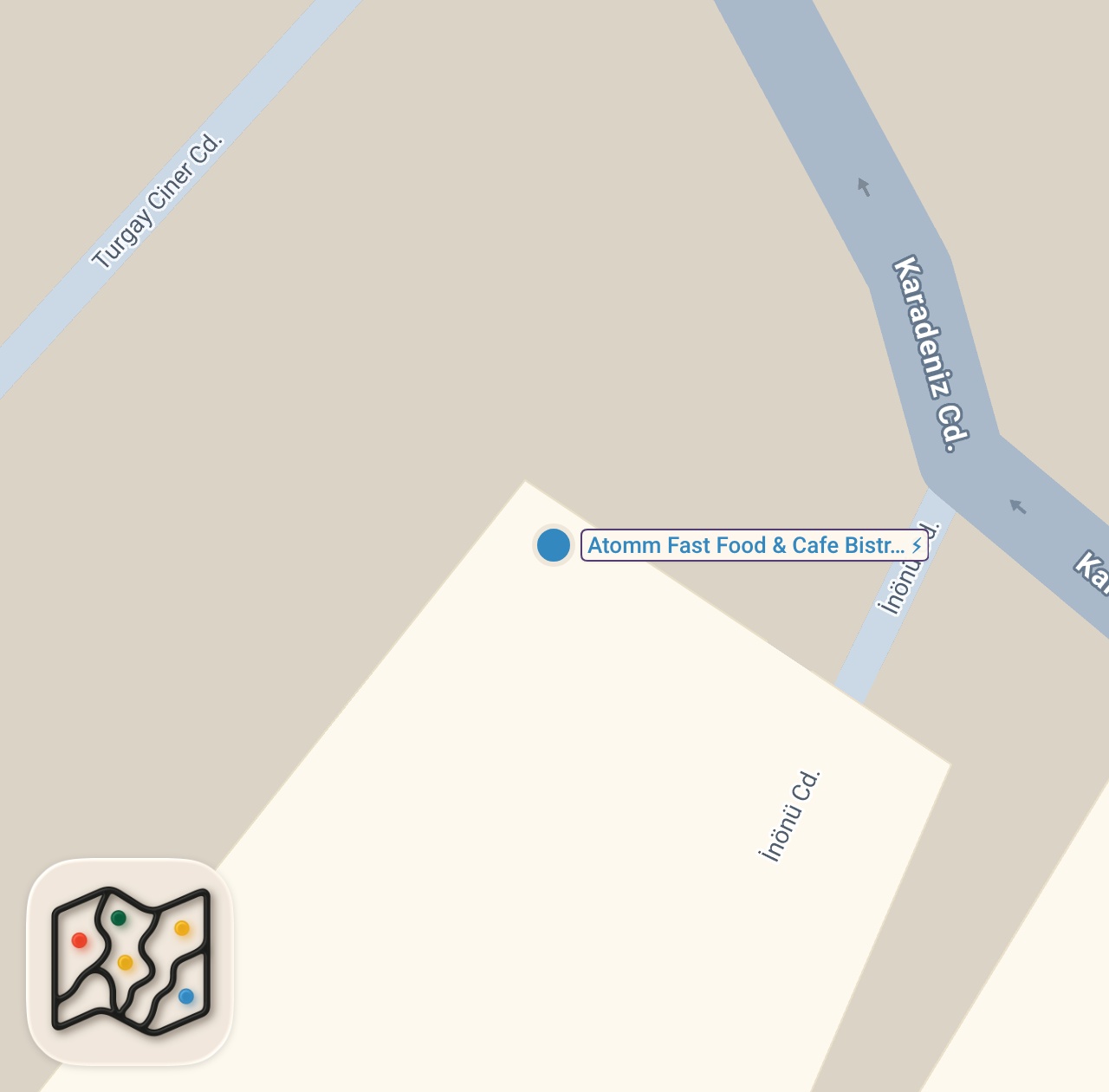 Map of 1 spots from Atom dürüm