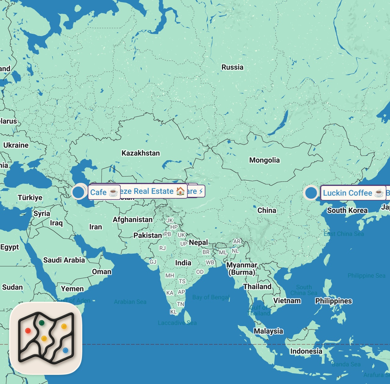 Map preview for Ignoring Every Propaganda And Visiting The Country That Lives In The Future - Baku To Beijing, China